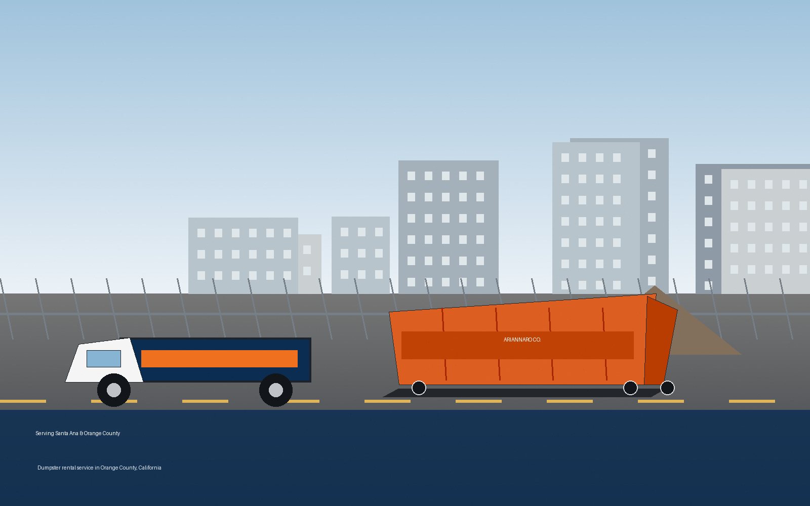 Dumpster rental service in Costa Mesa California